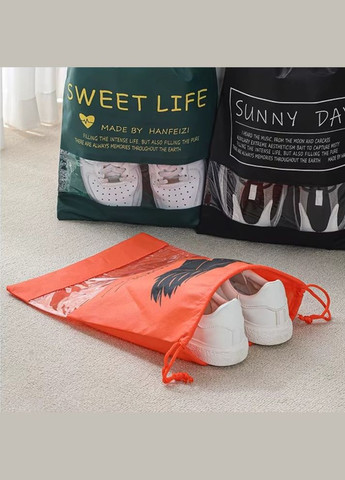 Мішок-сумка для взуття на затяжках, транспортувальна на шнурках для речей, розмір L - 44х30 см, No Brand (337668889)