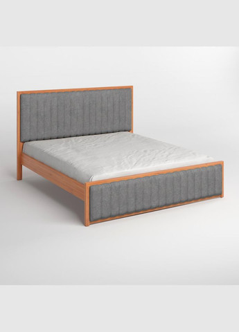 Двуспальная деревянная кровать Вена/Аляска 93 (Серый) 180х200 см (MBG-9953) Mebigrand (368282188)