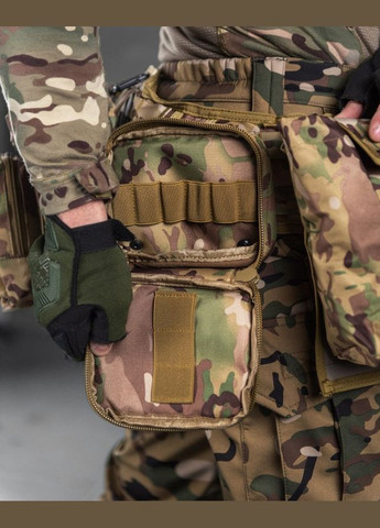 Тактический разгрузочный пояс с подсумками Yakeda мультикам No Brand (315682145)