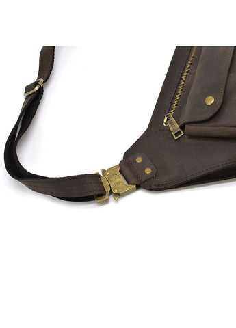 Шкіряна об'ємна бананка напояхна сумка коричнева шкіра RC-8139-3md TARWA (298683760)