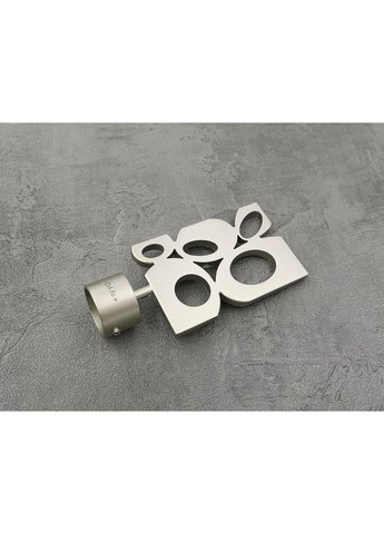 Карниз Бісет гладка штанга одинарний модерн 25 мм 320 см Сатин/Чорний матовий Quadrum (352782978)