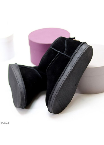 Низкие угги натуральная замша, зимние угги, уги, миниугги, зимние сапожки ITTS Fluff (304727176)