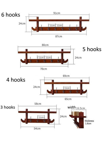 Вешалка для одежды из дерева Брамптон 3 капучино (ВДО-302109) No Brand (327849586)