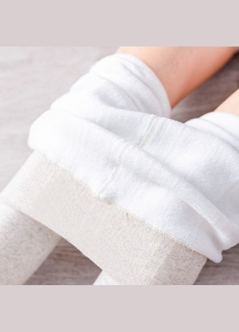 Колготки демисезонные на флисе хлопковые 1200D молочные No Brand (314862704)