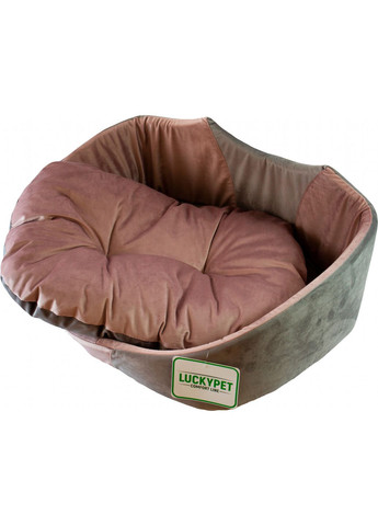 Лежак для собак і кішок Мішель №1 32х43х22 см Сірий (4820224211107) Lucky Pet (279564934)