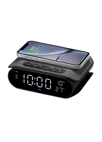 Беспроводная зарядка с часами W3040 15W Black Havit (363970228)