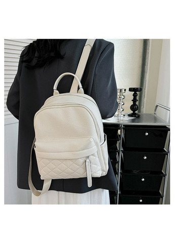 Жіночий шкіряний рюкзак міський. Модний рюкзак жіночий. Рюкзак з натуральної шкіри білий 23479 Tiding Bag (336182103)