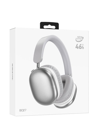 Бездротові навушники BO27 Rhyme BT headphones Silver Borofone (323122508)