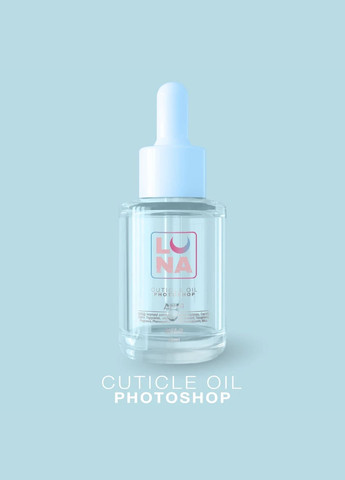Сухое масло для кутикулы с ароматом дыни Photoshop Oil 30ml Luna (306547689)