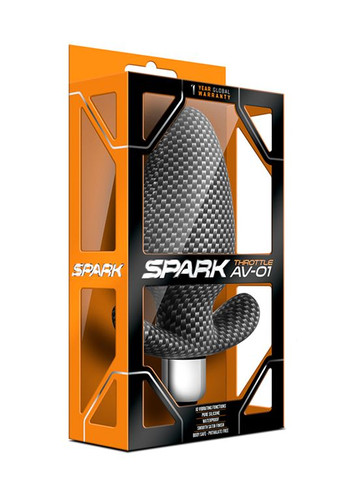 Анальна пробка з вібрацією 3 в 1 SPARK THROTTLE AV-01 CARBON FIBER Blush (331170466)