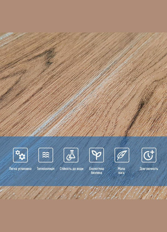 Самоклеющаяся 3D панель под светлый дуб 2800x700x3мм (3DPanda-1770) Sticker Wall (323154741)