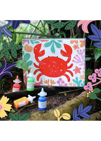 Багаторазовий художній комплект для малювання пальчиковими фарбами Проста краса DJ09858 Djeco (362314637)