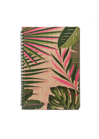 Блокнот "Листья" из модифицированной древесины 12203KR формат А5 на пружине Kiri sketch (304405212)