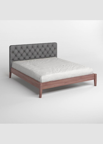 Полуторне дерев'яне ліжко Рим ДК /Аляска 93 (Сірий) Б3 120х200 см (MBG-) Mebigrand (366088196)