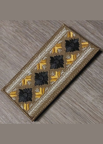 Шеврон Пагон капитана ВСУ - вышиванка кайот No Brand (356512129)