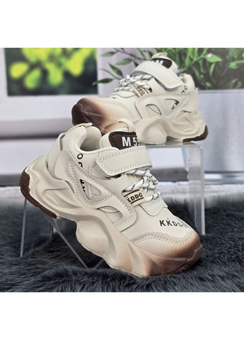 Бежевые демисезонные кроссовки детские для девочки Jong Golf