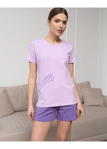 Лілова жіночий комплект із шортиками Nicoletta