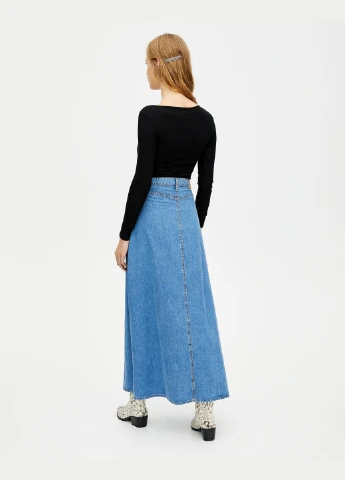 Лонгслив,черный, Pull & Bear (305204872)