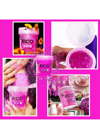 Гель для укладання Ecoco та стайлінгу кучерявого волосся всіх типів, сильна фіксація 227 гр. CURL & WAVE Deliplus (354179054)