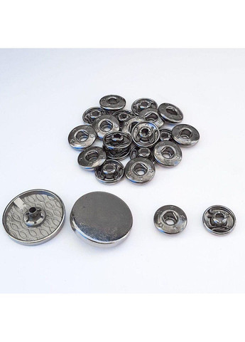 Кнопка Таблетка - 22мм Блек нікель 720шт. Нержавійка (108922) Plus-plus (352751706)