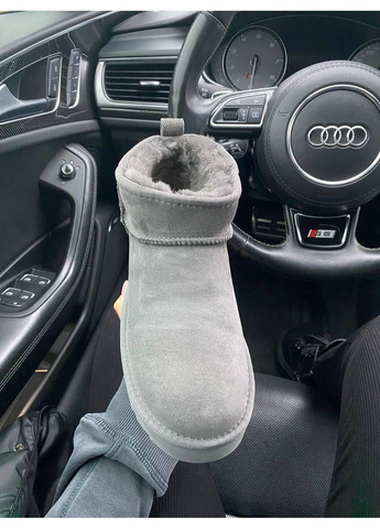Жіночі Уггі UGG Ultra Mini Platform Grey (Замша) (366197045)