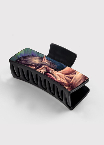 Заколка крабик для волосся Аніме Атака Титанів #0014 чорний No Brand (315631007)