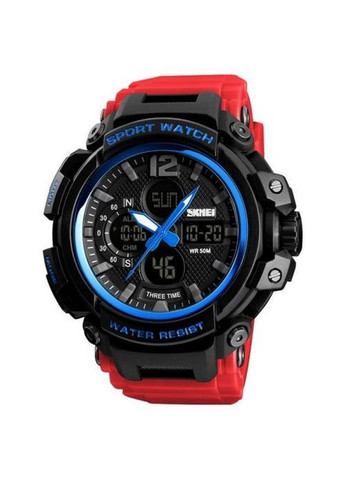 1343 Black-Blue-Red Wristband SALE кварцевый спортивный Skmei (324089363)