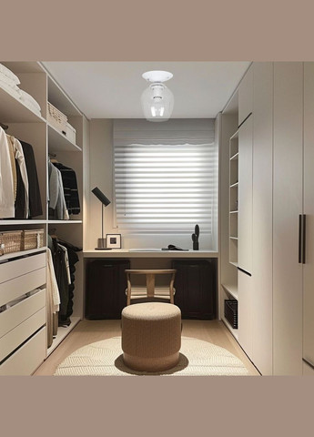 Стельовий скляний світильник (56-XPR0231F-1 WH+CL) No Brand (370070070)