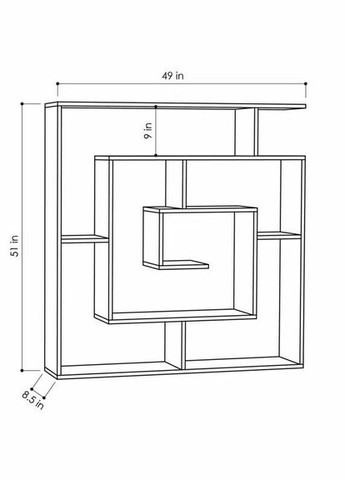 Стеллаж кухонный из дерева Ритер сиена (СТА-016805) No Brand (327865926)