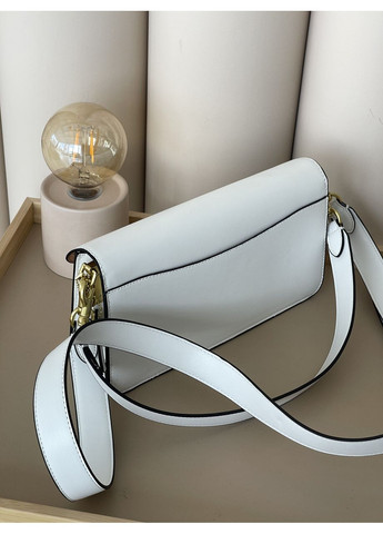 Жіноча сумка Tabby біло-пудровий гладкий через плече No Brand (369935132)