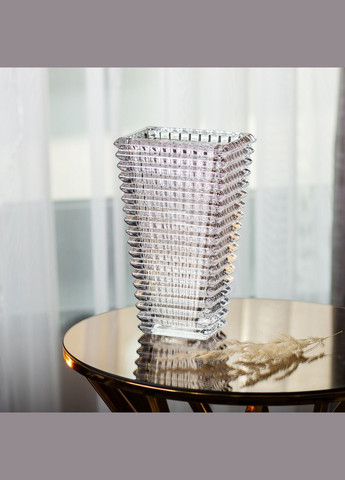 Прямокутна декоративна скляна ваза 13,5 x 10 x 22 см Yiwu (315635848)