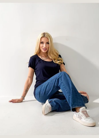 Жіноча футболка з кишенею Fashion - (334016596)