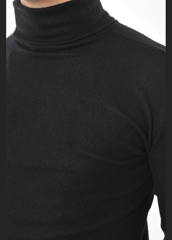 Гольф мужской однотонный черного цвета Let's Shop (306517498)