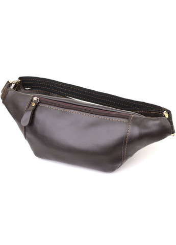 Чоловіча бананка глянсова коричнева 34×12×4 см 23126 Shvigel (362417702)