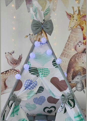 Детская палатка Вигвам Мятный бум БОН БОН + корзина для игрушек. Полный комплект! No Brand (316257046)