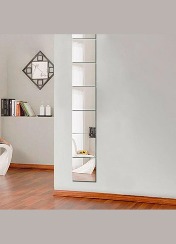 Дзеркало акрилове самоклеюче 295х295х2мм 3DPanda-0749 Sticker Wall (323155197)