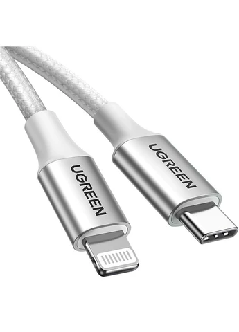 Кабель USB 2.0 Type-C M-Lightning M, 1 м, (20V/3A), (60W), US304 Ugreen (397089637)