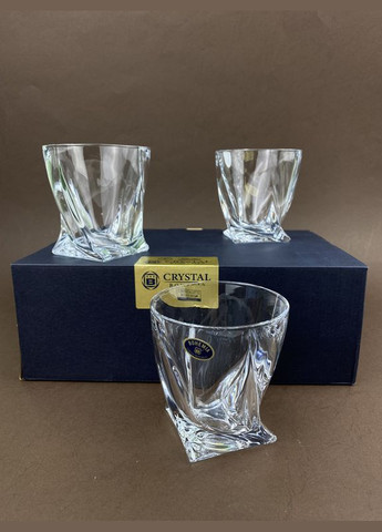 Набір склянок Quadro 340 мл 6 шт Bohemia (287337163)