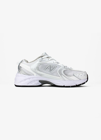 Кроссовки женские и мужские New Balance 530 Silver White | Нью Беланс 530 серебряные No Brand серебряные демисезоны (338433411)