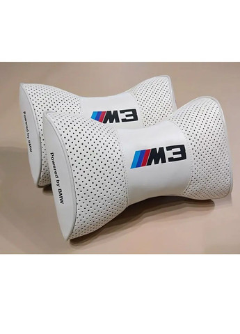 Подушка подголовник BMW M3 белый 2шт. No Brand (360900857)