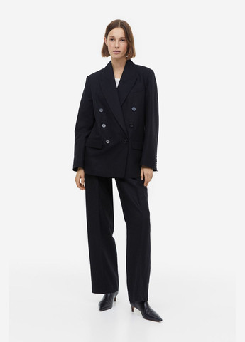 Черный женский жакет H&M однотонный - демисезонный