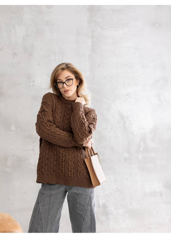 Темно-бежевый демисезонный свитер женский Україна