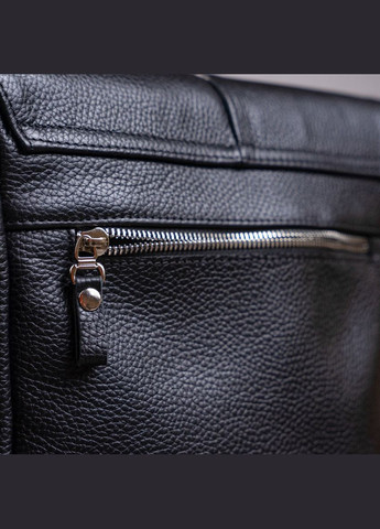 Сумка мужская через плечо кожаная 00861 Черный Shvigel (302008627)