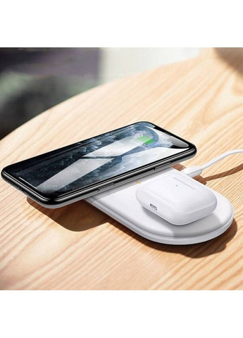 Беспроводное зарядное устройство для телефона 2 в 1 18 Вт, CW23/ Беспроводная зарядка для телефона от USB Hoco (370259113)