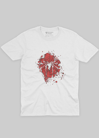 Белая демисезонная футболка для девочки с принтом супергероя - человек-паук (ts001-1-whi-006-014-084-g) Modno