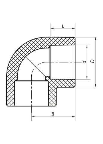 Угол 90 25 PPR K0020.PRO (KP0025) KOER (321214250)