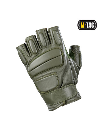 Рукавички безпалі шкіряні Assault Tactical Mk.1 Olive ( ) M-TAC (303629231)