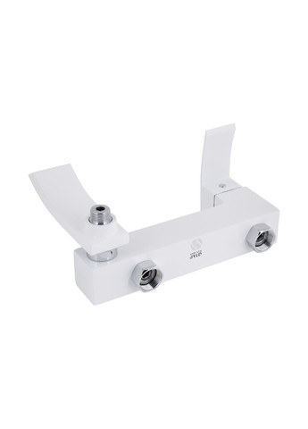 Змішувач для ванни Swan Cascada з поворотним виливом (з душовим гарнітуром) QTSWA260CRW45569 Chrome/White Qtap (324805293)