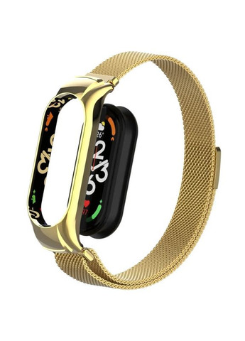 Ремешок Milanese Loop Design для Xiaomi Mi Band 7 Gold No Brand (361077816)
