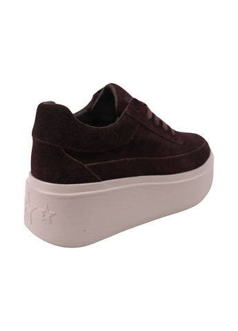 Коричневі кеди жіночі кабирові натуральна замша Berisstini 444-25DTSPF